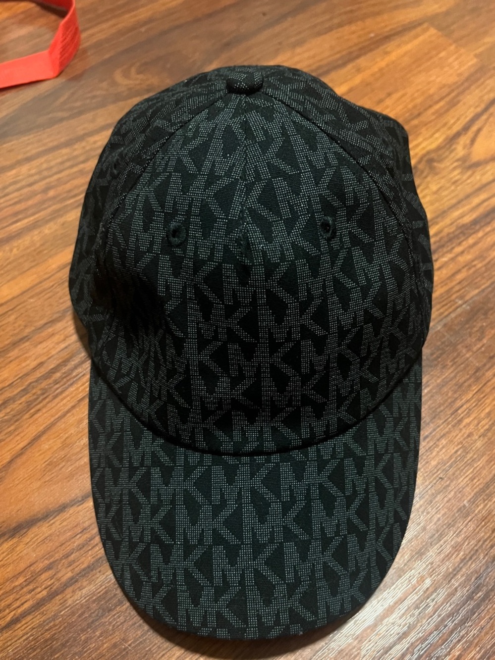 Michael Kors Black MK Logo Baseball Cap